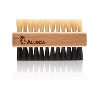 Shoe Cleaning Brush/Scrub Brush by Alloda - [Upgrade] Protect Double Sided Soft & Hard Sneaker Cleaner Brush by 100% Boar & Nylon bristle
