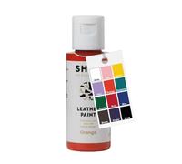 Shoe Clinic Leather Paint | Trainer, Sneaker, Shoes, Boots & Footwear Colour Painting | Quick Drying Vibrant Colours | Flexible & Permanent Shoe Paint | Scratch, Peel & Crack Resistant | (Orange) 50ml