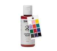 Shoe Clinic Leather Paint | Trainer, Sneaker, Shoes, Boots & Footwear Colour Painting | Quick Drying Vibrant Colours | Flexible & Permanent Shoe Paint | Scratch, Peel & Crack Resistant | (Red) 50ml