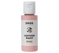 Leather Paint - Customize Shoes, Sneakers, Boots & More - Scratch & Peel Resistant - Quick Drying & Flexible - Available in 12 Colors - 50ml Pink