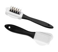 Shoe Clinic Nubuck & Suede Brush for Shoes | Remove Dirt & Restore Nap | 4-Sided for Complete Preparation & Gentle Cleaning of Footwear | Cleaner For Boots, Trainers, Uggs & More
