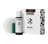 Shoe Clinic Shoe Colouring Kit | Complete Shoe Dye Kit for Leather, Fabric, Satin & Canvas Fabrics | Restore or Change The Colour of Footwear | Use on Trainers, Boots Sneakers & More | (Dark Brown)