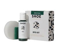Shoe Clinic Shoe Colouring Kit | Complete Shoe Dye Kit for Leather, Fabric, Satin & Canvas Fabrics | Restore or Change The Colour of Footwear | Use on Trainers, Boots Sneakers & More | (Bottle Green)