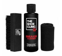 Shoe Clinic Sneaker Cleaner Kit | Premium Shoe Cleaner Solution, Brush & Microfibre Cloth | Deep Cleansing Foam Stain Remover for Leather, Fabric, Canvas & Mesh Footwear (125ml)