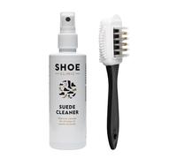 Shoe Clinic Nubuck & Suede Cleaner Brush Set | Shoe Cleaning Kit with Suede Brush & Leather Suede Shoe Cleaner | 125ml Stain Remover & Restorer Care Spray For Boots, Trainers & Shoes