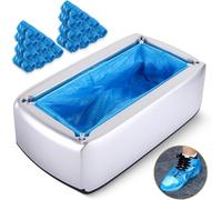 Shoe Cover Dispenser Automatic Machine with 200pcs Disposable Covers and Fits Most Shoes Size, Ideal Indoor Use for Home, Office, Hospital, Factory, Laboratory