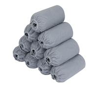 Shoe Covers Disposable Non-slip Foot Booties Covers 100PACK (50Pairs) Indoors Reusable Durable Booties for Shoes Covers, Fits Up to US Men's 11 & US Women's 13 (Grey)