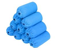 Shoe Covers Disposable Non-slip Foot Booties Covers 100PACK (50Pairs) Indoors Reusable Durable Booties for Shoes Covers, Fits Up to US Men's 11 & US Women's 13 (Blue)