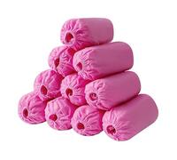 Shoe Covers Disposable Non-slip Foot Booties Covers 100PACK (50Pairs) Indoors Reusable Durable Booties for Shoes Covers, Fits Up to US Men's 11 & US Women's 13 (Pink)