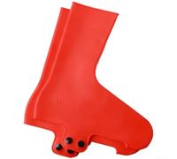 Shoe Covers, Waterproof Silicone Bike Overshoes Windproof Warm For Cycling, Snap Button Design For Road Mountain Bike Shoes, Aerodynamic Fit For Rain Weather Riding(L Red)