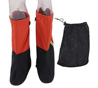 Shoe Covers with Non - Slip Sole, Rain and Snow Boot Covers with Reflective Strip, Zipper Closure Leg Gaiters for Outdoor Camping Fishing Cycling (L)