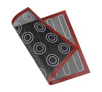 Shoe Cream Baking Mat - Non-Stick Cookie Baking Sheet, Reusable Food Grade Macaron Silicone Mat | Double-Sided Printed Baking Pad for Pastries, Cookies, Macaroons, Desserts, Oven Baking Lovers