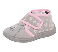 Shoe Directory Girls Cat Bootie Slippers Grey 8.5 UK Child
