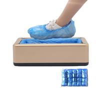 Shoe Dispenser - Automatic Shoe Dispenser | Portable Automatic Shoe Machine Set with 100 Shoe Covers, Non-slip Dustproof Shoe Covers for Offices, Laboratory, Hospital, Museum (gold)