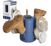 Shoe Dryer Electric, Silent Boot Dryer with 4 Foldable Arms, 1/3/6H Timer, 2 Speed Settings, Quick Drying, Portable Football Boot Warmer for Shoes, Gloves, Hats, Socks, Ski Boots