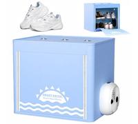 Shoe Dryer, Foldable Football Boot Dryer, 720℃ Full-drying Fast Drying, 2h Timing & Intelligent Temperature Control, Easy To Store, For Shoes, Gloves, Hats, Socks blue