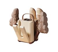 Shoe Dryer for Sneakers | Dryer with 6 Doors | Foldable Electric Boot Heater with Timer, for Shoes Sneaker Gloves Lovers Indoor Outdoor Camping