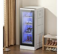 Shoe Drying Cabinet, Constant Temperature Dryer, 84L Capacity, Holds 6-8 Pairs, 4-Layer Design, Deodorization Function for Wet Shoes and Boots