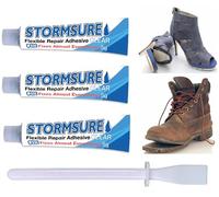 Shoe Glue. Super Strong, Durable, Waterproof, Flexible, Clear Adhesive. 3x5g
