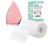 Shoe Grips Anti Slip Pads - 2 Roll 3.9in*9.8ft - Welnove Invisible Clear Shoe Sole Bottom Protector Grips for Women Red Bottom High Heels - Sole Covers Sole Guard Sticker for Men Boots Dress Shoes