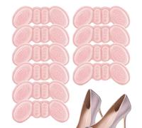 Shoe Heel Inserts, Heel Pads for Shoes Too Large - 10 Pairs of Heel Grip Protectors for Shoes,6mm Heel Protection Pad No Friction