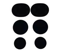 Shoe Hole Repair Kit - 6 Pack Self-Adhesive Patches | Waterproof Sneaker Heel Protectors & Anti-Wear Inserts For Men And Women, Multi-Size Shoe Fix Stickers For Stays And Boots Black/White