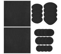 Shoe Hole Repair Patch, 22 PCS Black Self Adhesive high Heels Heel Repair Patch, Self Adhesive Nylon Paste to Fix Holes in Shoe, for Most Types of Shoes