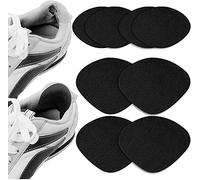 Shoe Hole Repair Patch, 4 Pairs Self-Adhesive Sneaker Heel Repair Patch, Hole in Shoe for Leather Shoes and High Heels (Black)