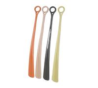 Shoe Horn 1Pcs Long Handled Shoe Horns Hanging Ring Shoehorn Pregnant Woman Elderly Shoe Spoon Household Lazy People Shoe Spatula