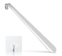 Shoe Horns, Stainless Steel Shoehorn with Comfort Grip, Ergonomic Metal Shoe Horn with Hanging Holes, Portable for Children, The Elderly, Pregnant Women - Universal for Various Boots and Shoes