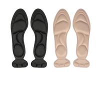 Shoe inserts2 Pairs of Female Insoles - Designed for high Heels and Plus Size Shoes, Available in Black and Skin Tone to Relieve Arch Pain, Suitable for Size 35-40 Loose Shoes, for Shoes Too Big