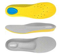 Shoe Insoles for Kids and Women, Memory Foam Insoles, Comfortable Sports Shoe Inserts for Shock Absorption and Relieve Foot Pain, Plantar Fasciitis Arch Support Insoles, S(Women 5-6/ Kids 2-5) Gray