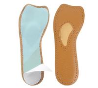 Shoe Insoles - Leather Latex 3.03 Inches, Cushioning Leather Latex, Size S-L | Enhanced Motion Control, Left-Right Stability, Cushioning Insoles, Foot Comfort for Walking, Standing, Daily Life