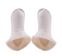 Shoe Insoles Men Arch Support Furry Croc Liners Insoles Replacement Insoles Liners For Clogs Black White Pelt Insert Shoe Inner Sole Soft Removable Furry Liners For Wool Shoe Liners Insoles (White, 9)