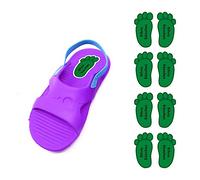 Shoe labels for kids - Personalised stickers with foot print 21 x 37'5 mm. (8 pairs) Model: 4. Green