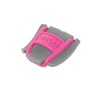 Shoe lace lock clip, innovative for all shoes, easy and effective, 1 pair, Bracks, grey-pink