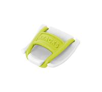 Shoe lace lock clip, innovative for all shoes, easy and effective, 1 pair, Bracks, white-lime