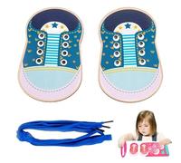 Shoe Lacing Board - Tie Shoes Practice for Kids | Shoe Trying Practice for Kids, Learn to Tie Shoelaces Toy Fine Motor Skills Toy Threading Game