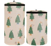 Shoe Laundry Bags, 2 Pieces, Mesh Bags for Washing Shoes, Shoe Shine Bag, Funny Insulated Christmas Trees, 1 Size, Funny Insulated Christmas Trees, 1 Size, Fashion/Perfect Fit, Funny Insulated
