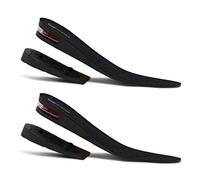 Shoe Lifts for Men and Women | Elevated, Cushioned Heel Inserts and Arch Support Insoles | Lifted, Supportive Comfort and Breathable, Black, 2.0" Height