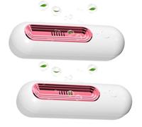 Shoe Odor Elimination with Ozone Technology, Portable Shoe Deodorizer, Fresh & Strong Mode Odor Eliminator for Shoes For Sneaker, Boot, Leather Shoes, Travel, Car, Refrigerator, Cabinet (Pink,2-Pack)