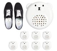 Shoe Odor Eliminator, Reusable Shoe Odor Balls, Bear Shaped Box 8X Shoe Cabinet Deodorizer Balls - Long Lasting Wardrobe Deodorizer Ball