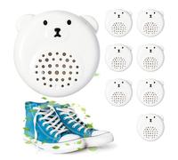 Shoe Odour Balls, Shoe Deodorising Ball, 8 x Shoe Cabinet Odour Remover Bear Box, Durable Ball for Wardrobe, for Luggage and Bathroom
