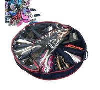 Shoe Organiser for Closet, Shoe Organiser Under the Bed, Round Shoe Storage Bag Made of Fabric with 10 Dividers - Multifunctional Travel Shoe Bags, Portable Shoe Bag, Wardrobe Organiser