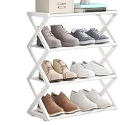 Shoe Organizer - Multi-Tier ABS Storage Organizer for Trainers | Steel for Home Organization, Shoe Rack for Front Door, Bathroom, Entryway, Front Door