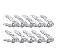 Shoe Organizer Storage Rack, Adjustable Height 5-15cm, Space-Saving Shoe Stacking Solution for Flat Shoes, High Heels, and High-Top Sneakers, 10 Packs
