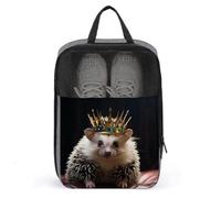 Shoe Organizer with Handle Travel Bags Portable Travel Shoe Storage Bag Travel Crown With Hedgehog Printed Shoe Bags for Men Women, style, One Size, Shoe Bags