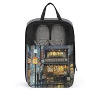 Shoe Organizer with Handle Travel Bags Portable Travel Shoe Storage Bag Travel Tokyo Teahouse Printed Shoe Bags for Men Women, style, One Size, Shoe Bags