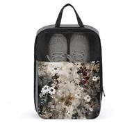Shoe Organizer with Handle Travel Bags Travel Small Wild Flowers Printed Shoe Bags for Travel And Daily Use Storage Pouch, style, One Size, Shoe Bags