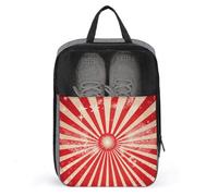 Shoe Organizer with Handle Travel Bags Travel Sparkling Red Stripes Printed Shoe Bags for Travel And Daily Use Storage Pouch, style, One Size, Shoe Bags